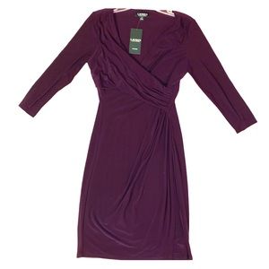 Ralph Lauren purple long sleeve dress